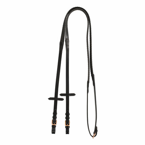 Equestro Kris Ros&eacute; Gold Grip Teugels &ndash; Italiaans Leder &ndash; 19mm