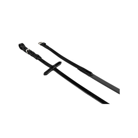 Equestro Clovis Soft Leather &amp; Rubber Grip Teugels &ndash; RVS