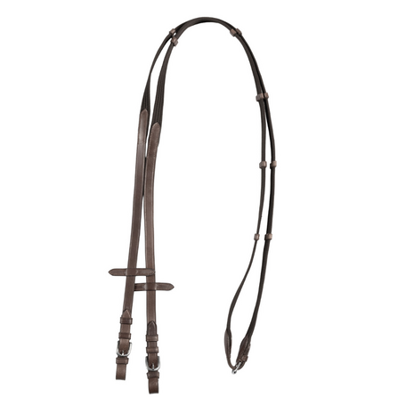 Supreme Cotton Web Teugels met Lederen Stops &ndash; Zwart, Bruin &amp; Cognac