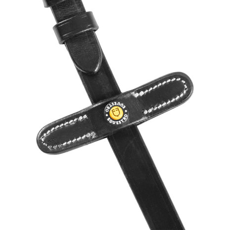 Equestro Magna Grip Teugels &ndash; Soft Leather &amp; Rubber Inserts &ndash; RVS