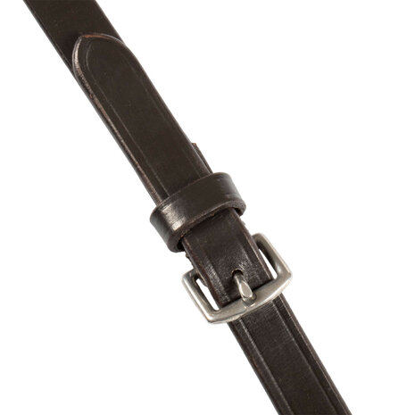 Equestro Magna Grip Teugels &ndash; Soft Leather &amp; Rubber Inserts &ndash; RVS