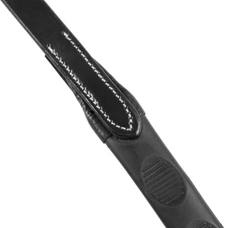 Equestro Magna Grip Teugels &ndash; Soft Leather &amp; Rubber Inserts &ndash; RVS