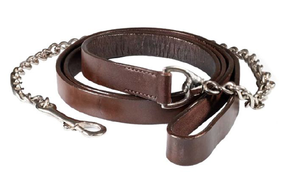 Pool&rsquo;s Lederen Leadrope met Ketting