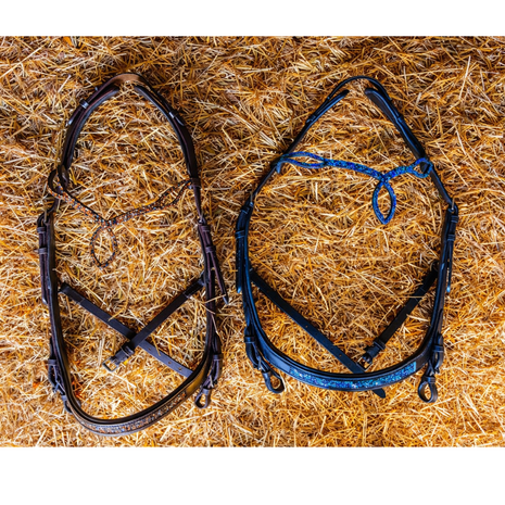 Kifra Anatomic Blue &ndash; Anatomisch Hoofdstel met Blauwe Kristallen OP = OP