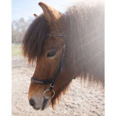 Kifra Anatomic Brown &ndash; Anatomisch Hoofdstel met Bruine Kristallen OP = OP