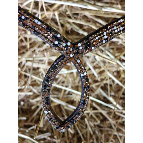 Kifra Anatomic Brown &ndash; Anatomisch Hoofdstel met Bruine Kristallen OP = OP