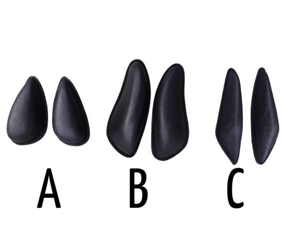 Losse Lederen Kniewrongen met Klittenband - GFS S665