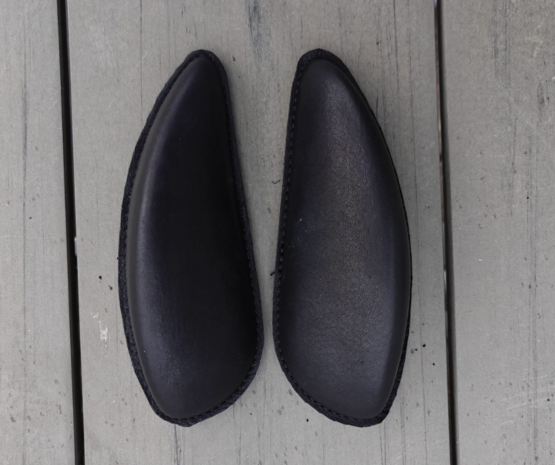 Losse Lederen Kniewrongen met Klittenband &ndash; GFS S626