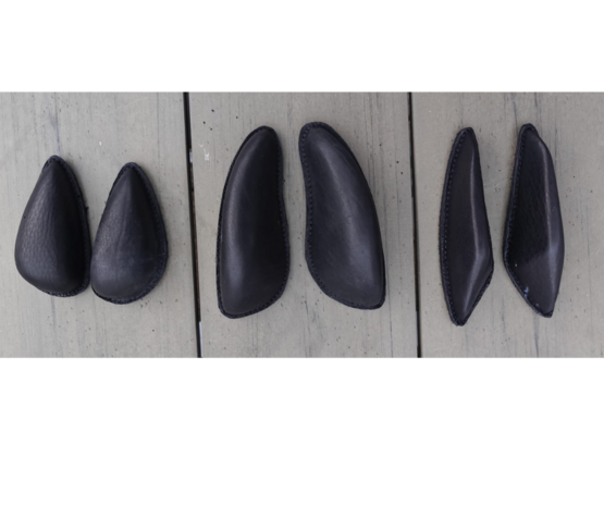 Losse Lederen Kniewrongen met Klittenband -  GFS S703