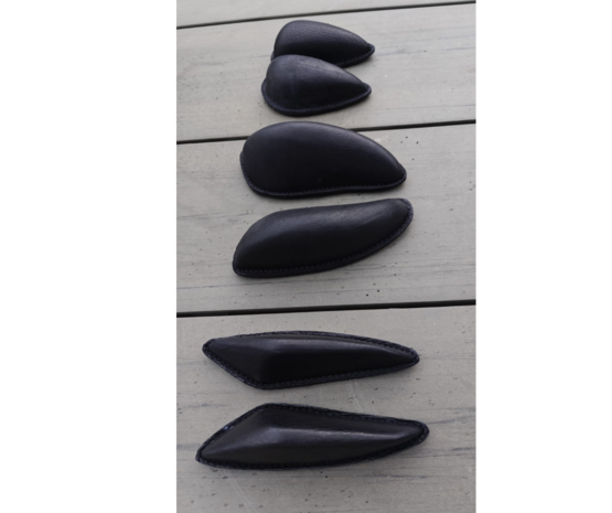 Losse Lederen Kniewrongen met Klittenband -  GFS S703