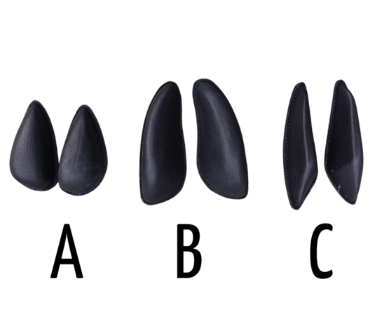 Losse Lederen Kniewrongen met Klittenband -  GFS S703