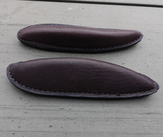 Losse Lederen Kniewrongen met Klittenband - GFS S672