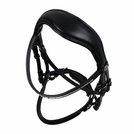 Acavallo&reg; Sunset Bridle &ndash; Anatomisch 2-in1 Hoofdstel van Kalfsleer met Rhinestones