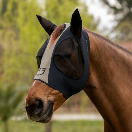 Equestro Two-Tone Vliegenmasker &ndash; Luxe Stretch