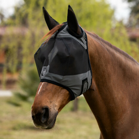 Equestro Logo Vliegenmasker &ndash; Ultra-Sterk &amp; UV-Werend