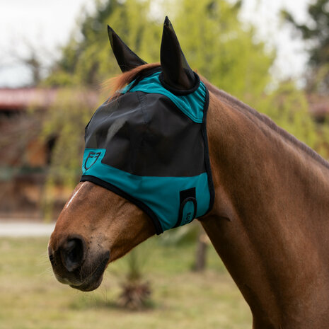 Equestro Logo Vliegenmasker &ndash; Ultra-Sterk &amp; UV-Werend