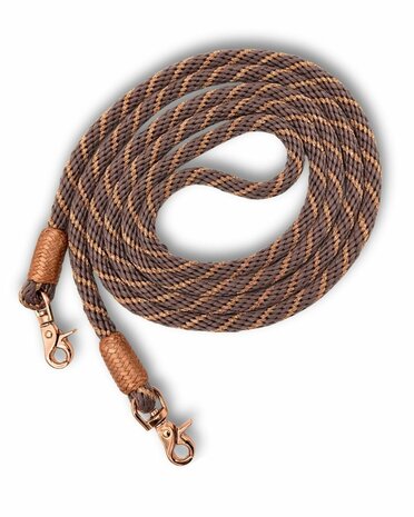 Nylonteugels Gesloten Beige Rose &ndash; Met Rawhide Accenten &amp; Snaps