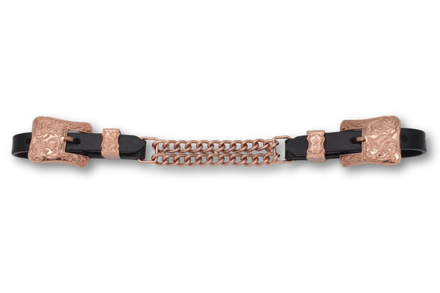 Leren Kinketting &ndash; Ros&eacute;goud (Verstelbaar)