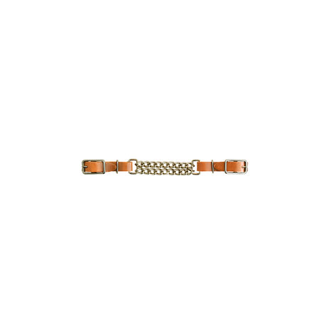 Lakota Lederen Kinriem met Dubbele Ketting