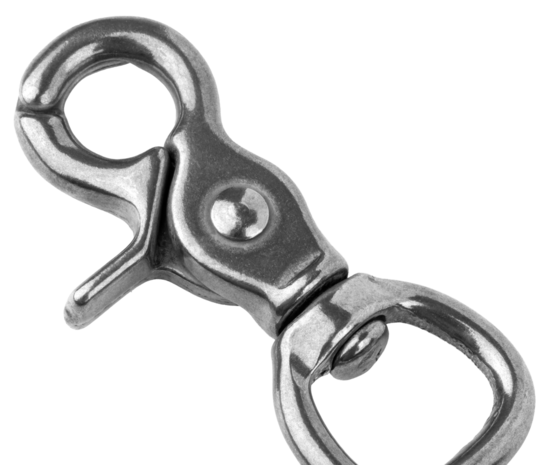 Teugel clip met rond oog
