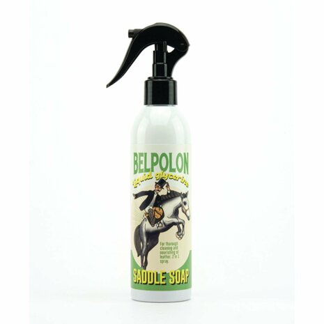 Belpolon Liquid Glycerine Zadelzeep Spray &ndash; 2-in-1 Reiniging &amp; Voeding &ndash; 250 ml