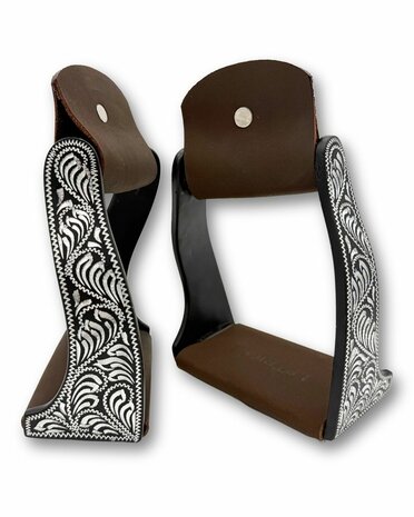 Twisted  Aluminium Westernstijgbeugels