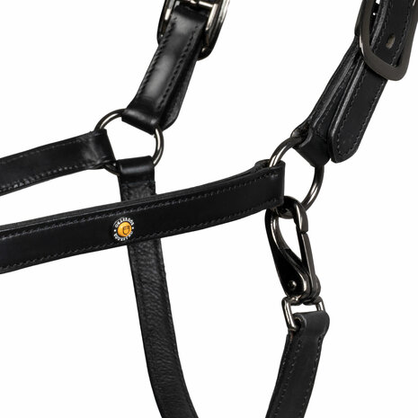 Equestro lederen halster met elegante glitteraccenten