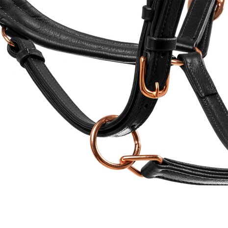 Equestro lederen halster met elegante glitteraccenten