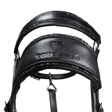 Equestro lederen halster met elegante glitteraccenten