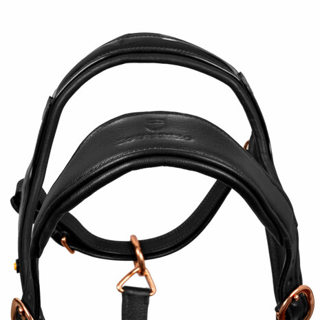 Equestro lederen halster met elegante glitteraccenten