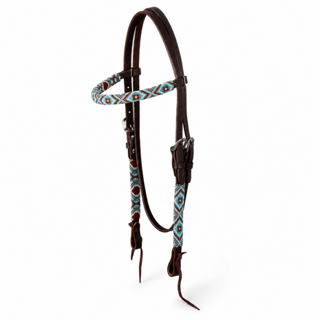 Pool&rsquo;s Diamonds Beaded Oiled Western Hoofdstel
