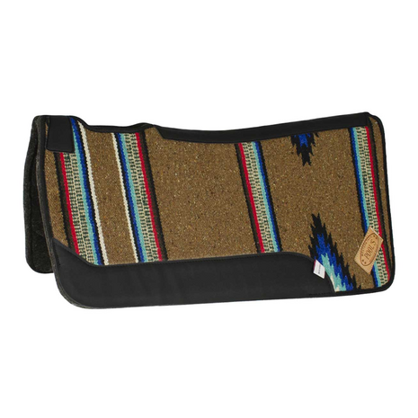 Pool&rsquo;s Navajo Western Saddle Pad &ndash; Felt Bottom (32" x 32") Rust