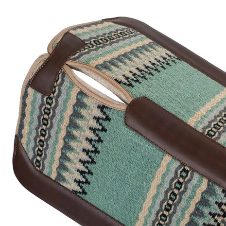 Pool's Contoured Western Saddle Pad  LIGHT GREEN/GREY