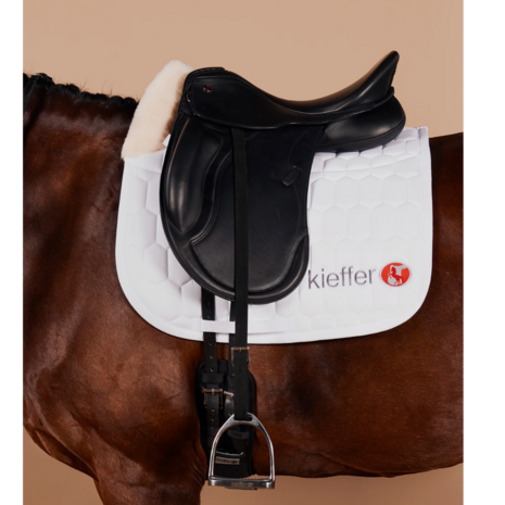 Kieffer mono stijgbeugelriemen velours &ndash; extra plat en sterk (25 mm)