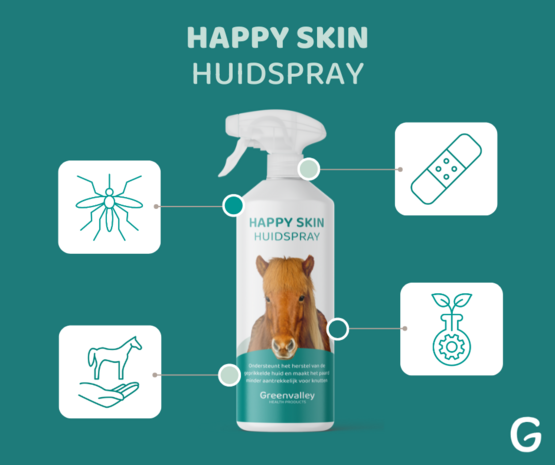 Happy Skin Huidspray &ndash; Verzorging voor de gevoelige paardenhuid