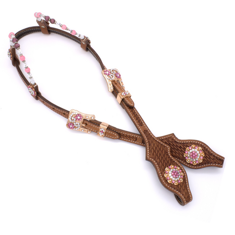 Western Hoofdstel Two Ear Pink