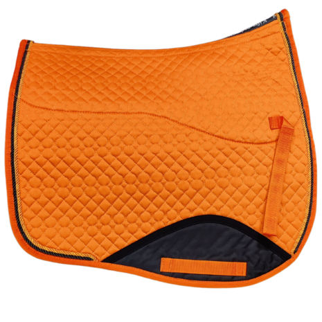 Kifra-pad Square Cotton Orange - Zadelpad voor boomloze zadels