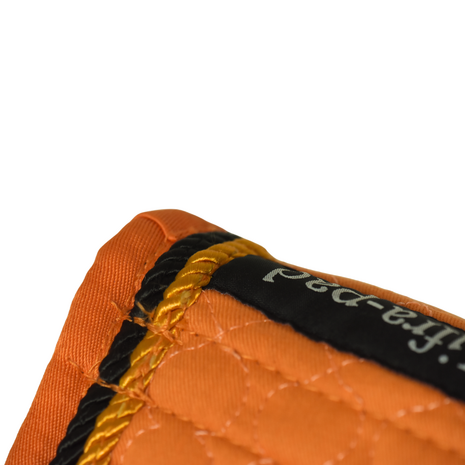 Kifra-pad Square Cotton Orange - Zadelpad voor boomloze zadels