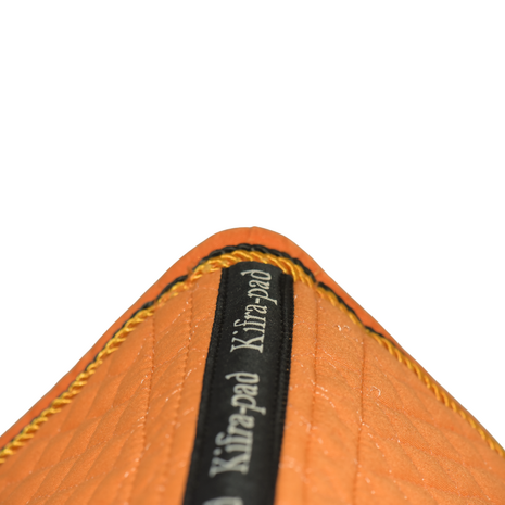 Kifra-pad Square Cotton Orange - Zadelpad voor boomloze zadels