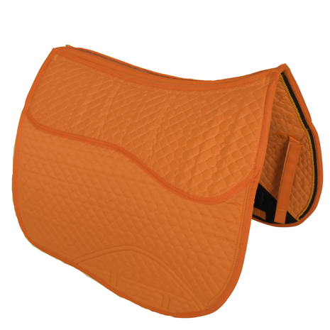 Kifra-pad Square Cotton Orange - Zadelpad voor boomloze zadels