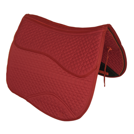 Kifra-pad Square Cotton Red - Zadelpad voor boomloze zadels