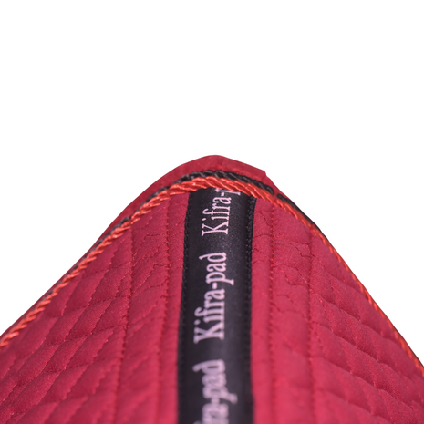 Kifra-pad Square Cotton Red - Zadelpad voor boomloze zadels