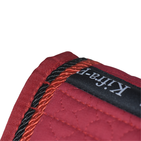 Kifra-pad Square Cotton Red - Zadelpad voor boomloze zadels