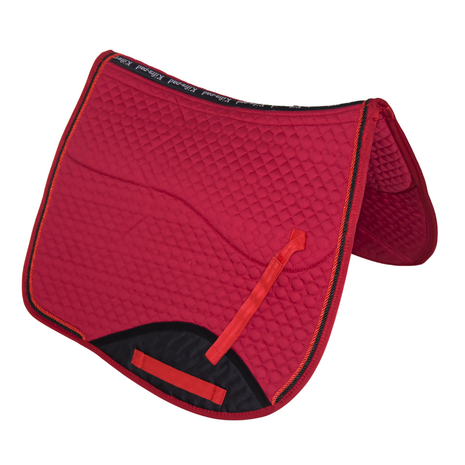 Kifra-pad Square Cotton Red - Zadelpad voor boomloze zadels