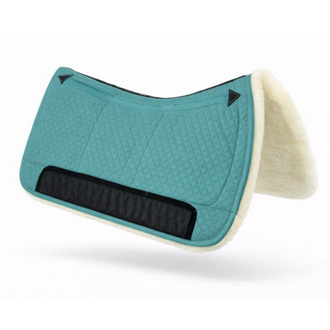Kifra-pad Western Merino 8-Pocket Lake Green - Boomloos Western Zadelpad