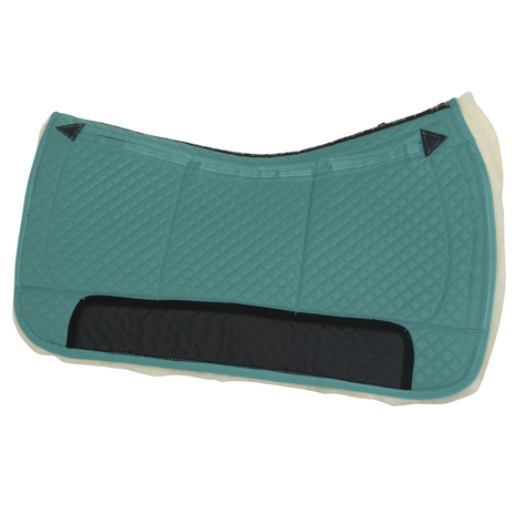 Kifra-pad Western Merino 8-Pocket Lake Green - Boomloos Western Zadelpad
