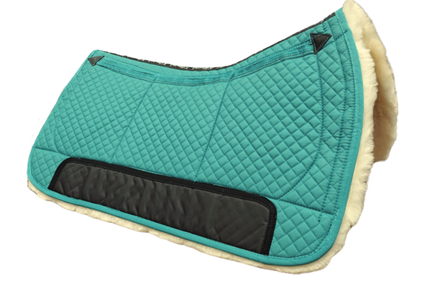 Kifra-pad Western Merino 8-Pocket Lake Green - Boomloos Western Zadelpad