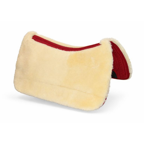  Kifra-pad Western Merino 8-Pocket Red - Boomloos Western Zadelpad