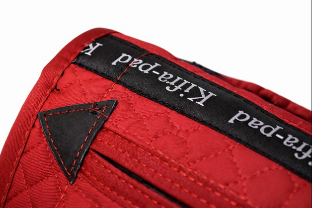  Kifra-pad Western Merino 8-Pocket Red - Boomloos Western Zadelpad