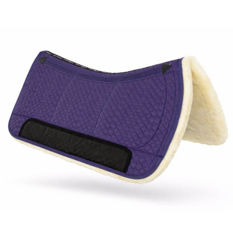 Kifra-pad Western Merino 8-Pocket Purple - Boomloos Western Zadelpad